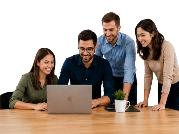 SEO team reviewing website pages