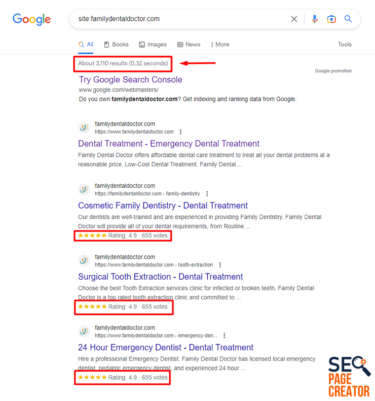 Family Dental Doctor Search Results