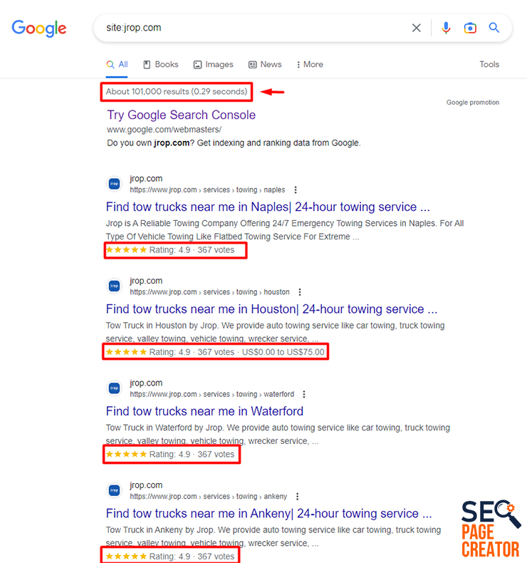 JROD Search Results