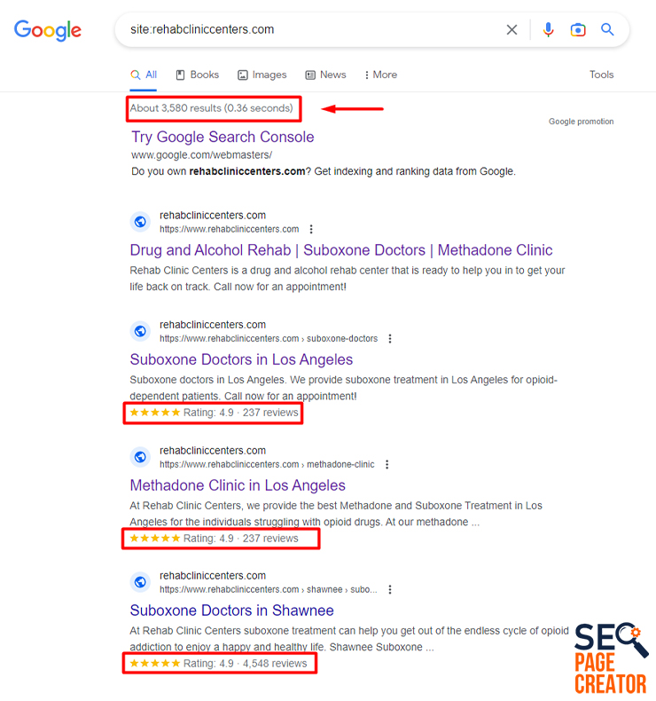 Rehab Clinic Centers Search Results