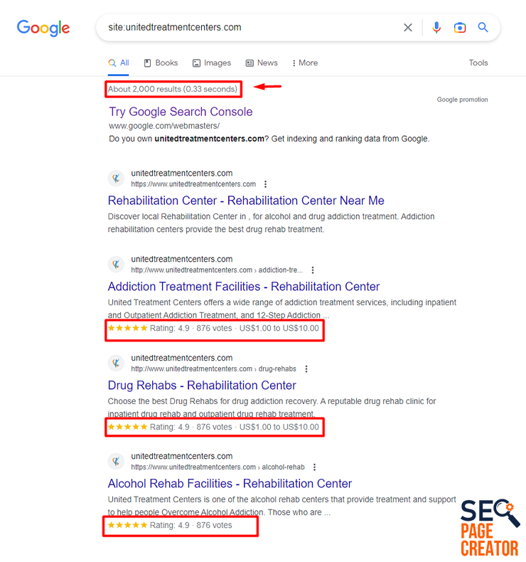 United Treatment Centers Search Results